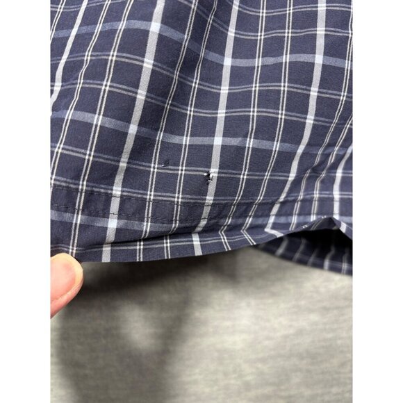 Polo Ralph Lauren Mens Navy‎ Plaid Swim Shorts Trunks Mesh Liner L - Picture 3 of 6